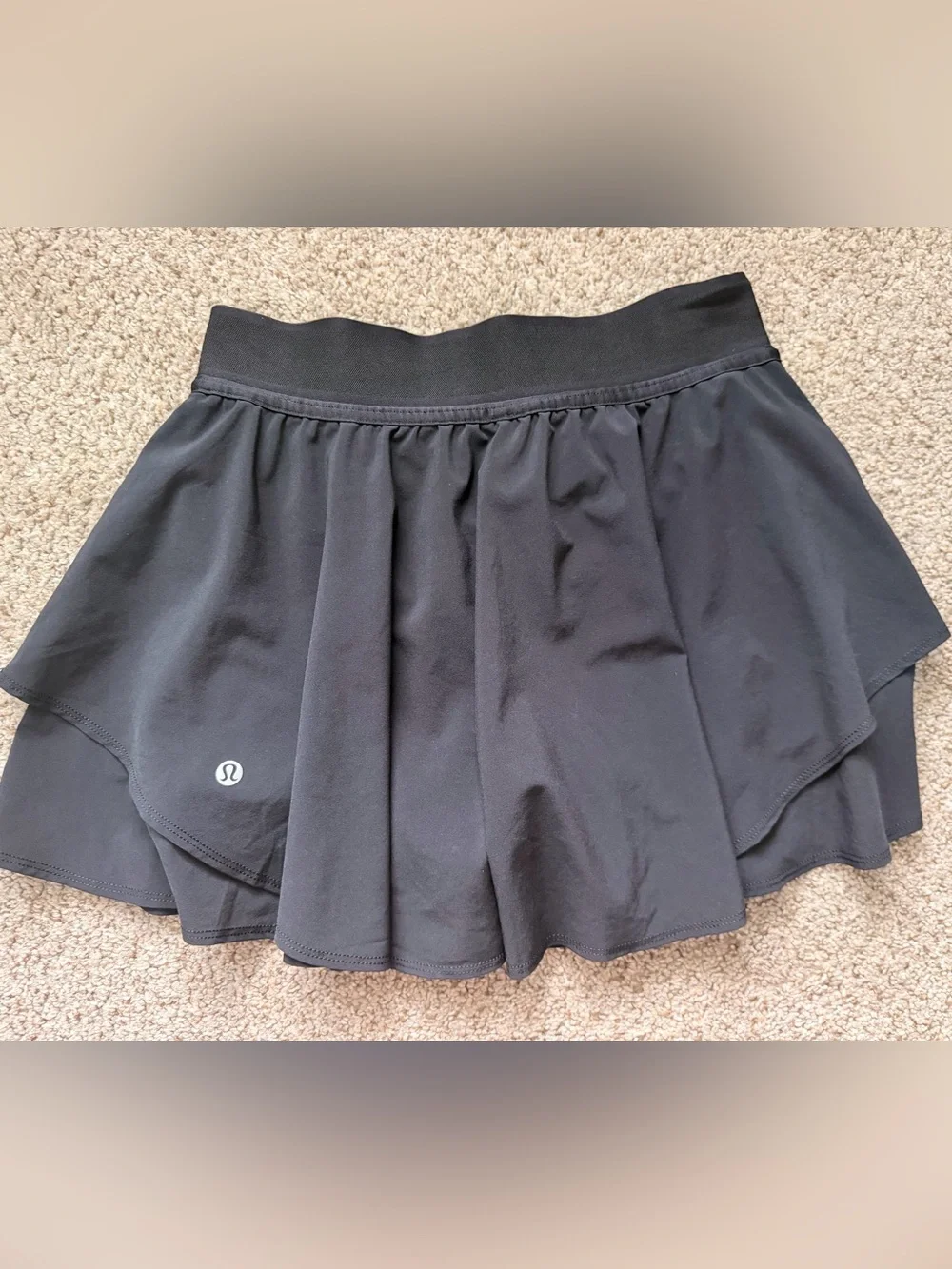 lululemon athletica Black Layered Athletic Skort